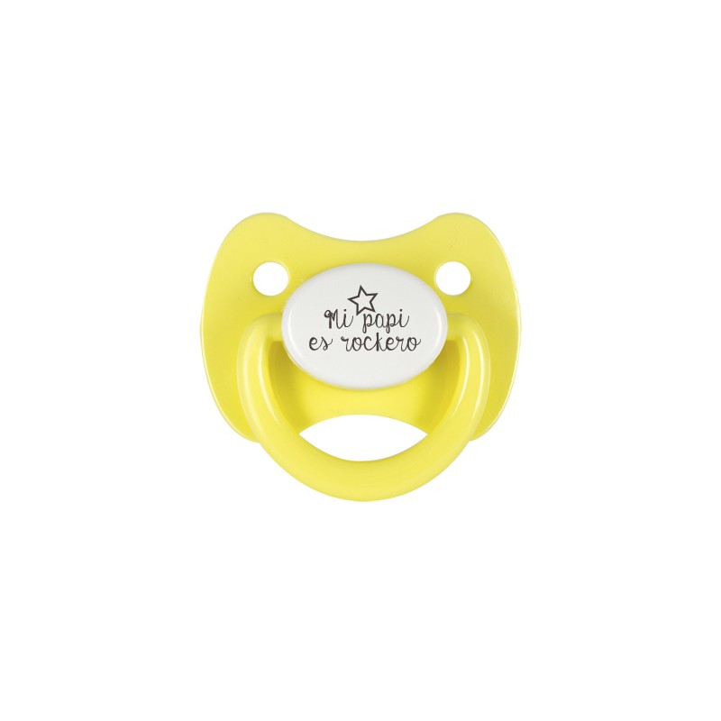 Kuxulu - Chupetes Personalizados para Bebes con Nombre - Tetina de Silicona  Libre de BPA con Caja para Regalo - Tetina 0/6 Meses Color Amarillo :  : Bebé
