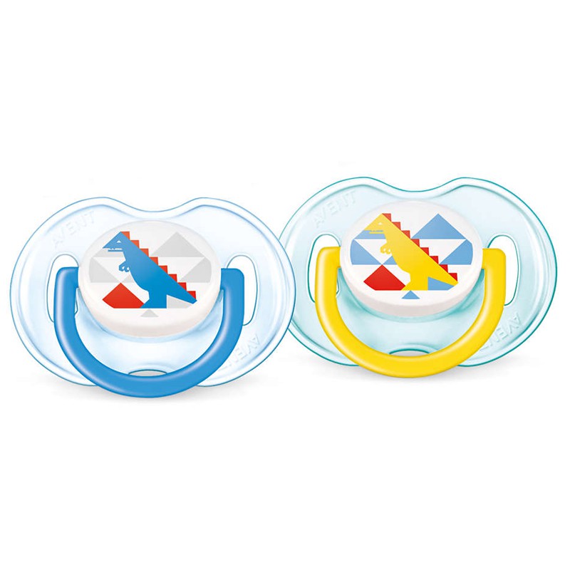 multicolor Philips Avent Classic Set de 2 chupetes decorados para ni/ñas de 6 a 18 meses