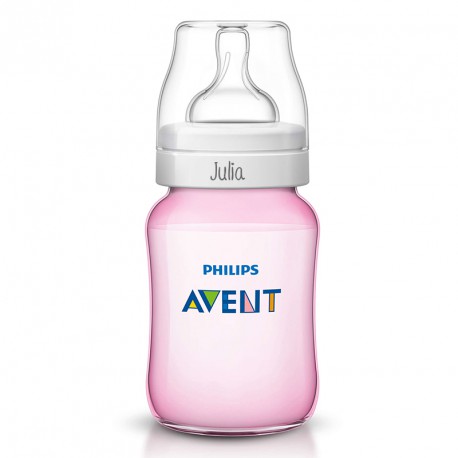 Biberón Personalizable Avent Rosa 260ml