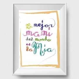 Lámina - La mejor mami del mundo