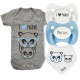 Pack body gris personalizado modelo panda