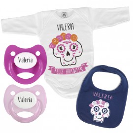 Pack Body Personalizado Calavera Mexicana