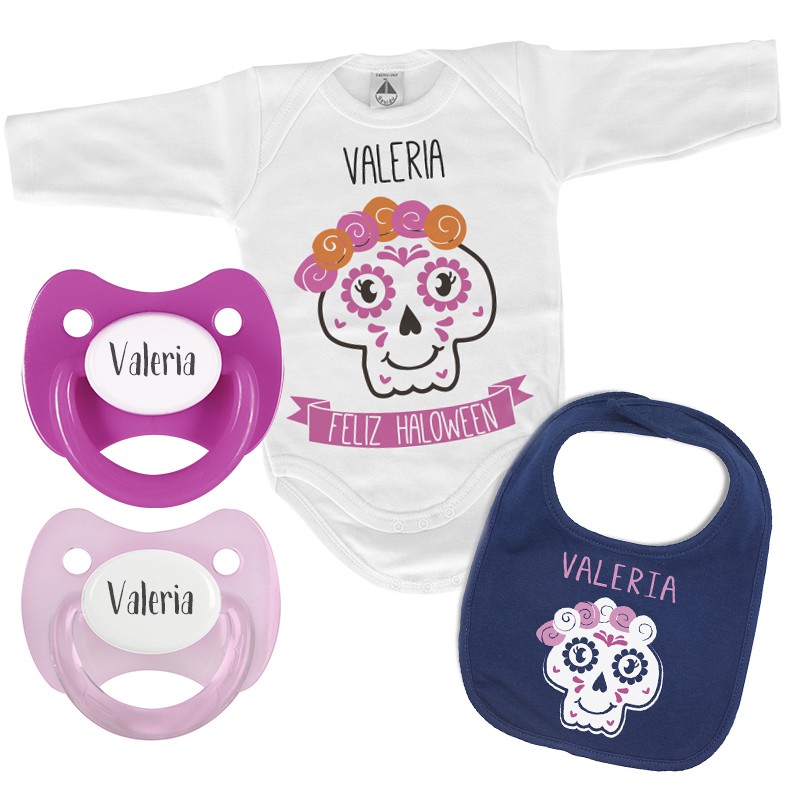 Pack bebé body + babero personalizados