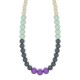 Collar de lactancia mixto (crema, verde menta, gris oscuro y morado)