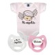 Pack body personalizado mi angelito rosa