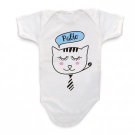 Body Bebé Personalizado gatito