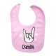 Babero de Tela Personalizado Rockero