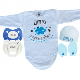 Baberos de bebé personalizados - Ya tengo un añito (azul) 👶