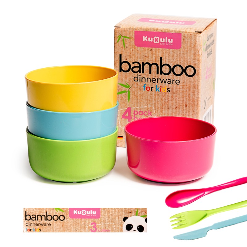 Cuencos Cocina Bambu Infantil